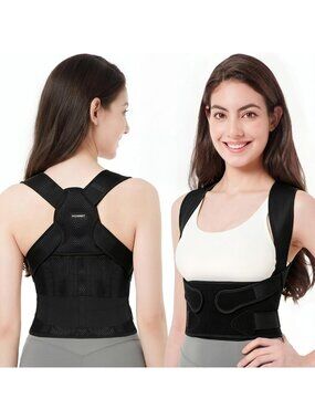 Adjustable Posture Corrector Back Brace for Upper Back Support & Pain Relief